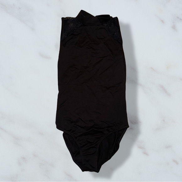 Amazon Other - Black & Lace Youth Dance Leotard